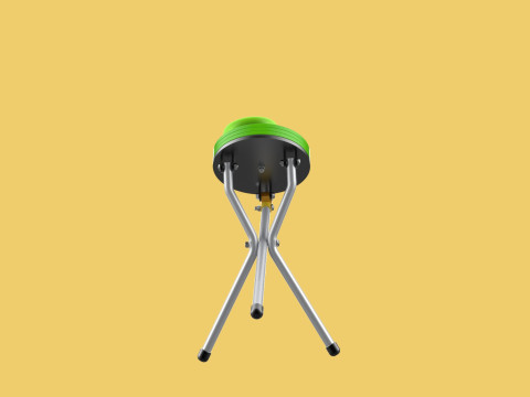 EXPANDING SEAT FOLDING STICK CANE CHAIR STOOL WALKING POLE AID Model 3D