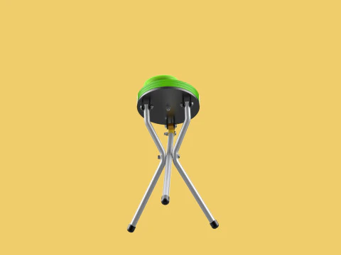 EXPANDING SEAT FOLDING STICK CANE CHAIR STOOL WALKING POLE AID 3D Model