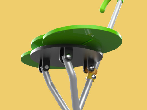EXPANDING SEAT FOLDING STICK CANE CHAIR STOOL WALKING POLE AID Model 3D