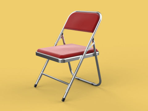 STANDARD FOLDING CHAIR METAL FOLDABLE EVENT SEAT FLIP STACKABLE 3Dモデル