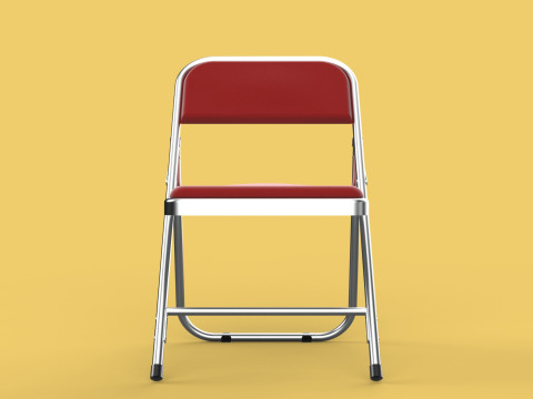 STANDARD FOLDING CHAIR METAL FOLDABLE EVENT SEAT FLIP STACKABLE Modèle 3D