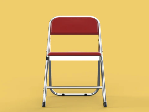 STANDARD FOLDING CHAIR METAL FOLDABLE EVENT SEAT FLIP STACKABLE 3D Model