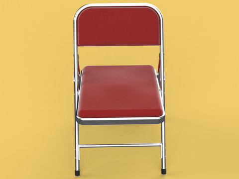 STANDARD FOLDING CHAIR METAL FOLDABLE EVENT SEAT FLIP STACKABLE Modèle 3D