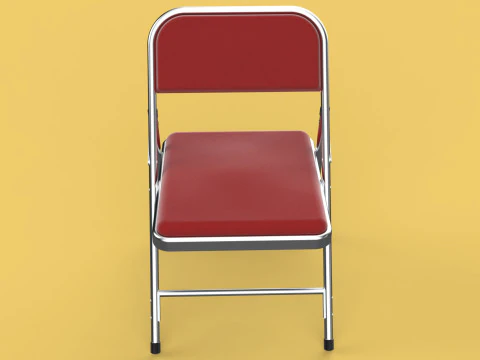 STANDARD FOLDING CHAIR METAL FOLDABLE EVENT SEAT FLIP STACKABLE 3D Model