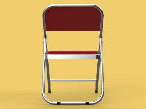 STANDARD FOLDING CHAIR METAL FOLDABLE EVENT SEAT FLIP STACKABLE Modèle 3D