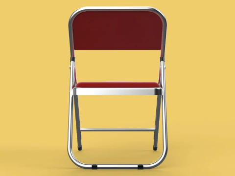 STANDARD FOLDING CHAIR METAL FOLDABLE EVENT SEAT FLIP STACKABLE 3D Model