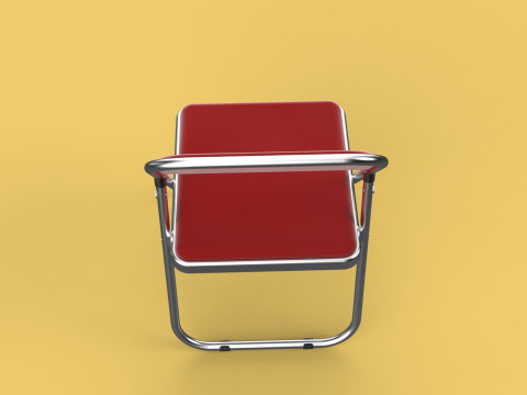 STANDARD FOLDING CHAIR METAL FOLDABLE EVENT SEAT FLIP STACKABLE Modèle 3D