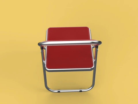 STANDARD FOLDING CHAIR METAL FOLDABLE EVENT SEAT FLIP STACKABLE 3D Model