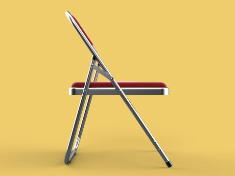 STANDARD FOLDING CHAIR METAL FOLDABLE EVENT SEAT FLIP STACKABLE Modèle 3D