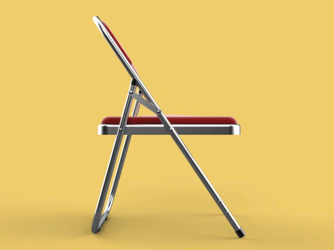 STANDARD FOLDING CHAIR METAL FOLDABLE EVENT SEAT FLIP STACKABLE 3D Model