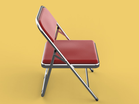 STANDARD FOLDING CHAIR METAL FOLDABLE EVENT SEAT FLIP STACKABLE Modèle 3D