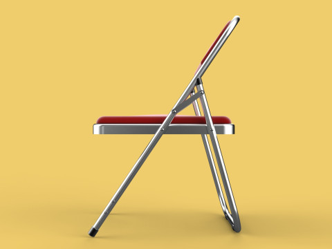 STANDARD FOLDING CHAIR METAL FOLDABLE EVENT SEAT FLIP STACKABLE Modèle 3D
