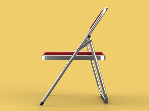 STANDARD FOLDING CHAIR METAL FOLDABLE EVENT SEAT FLIP STACKABLE 3D Model