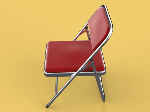 STANDARD FOLDING CHAIR METAL FOLDABLE EVENT SEAT FLIP STACKABLE Modèle 3D