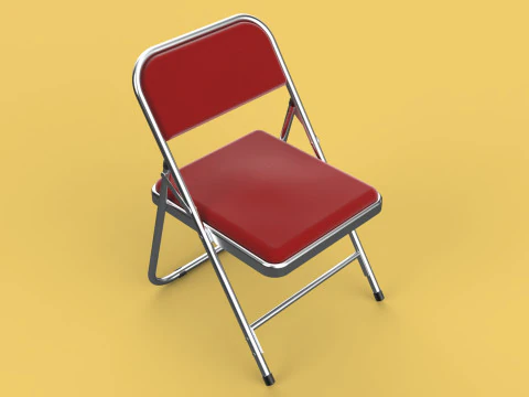 STANDARD FOLDING CHAIR METAL FOLDABLE EVENT SEAT FLIP STACKABLE 3D Model