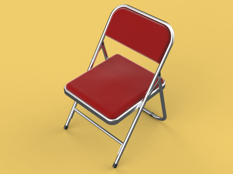 STANDARD FOLDING CHAIR METAL FOLDABLE EVENT SEAT FLIP STACKABLE Modèle 3D