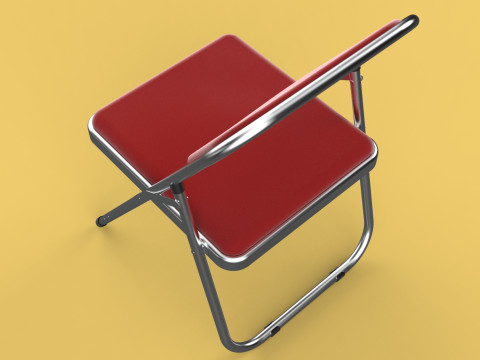 STANDARD FOLDING CHAIR METAL FOLDABLE EVENT SEAT FLIP STACKABLE Modèle 3D