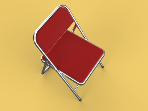 STANDARD FOLDING CHAIR METAL FOLDABLE EVENT SEAT FLIP STACKABLE Modèle 3D