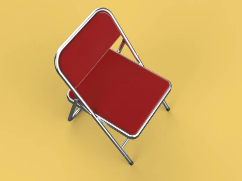 STANDARD FOLDING CHAIR METAL FOLDABLE EVENT SEAT FLIP STACKABLE 3D Model