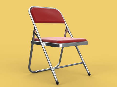 STANDARD FOLDING CHAIR METAL FOLDABLE EVENT SEAT FLIP STACKABLE Modèle 3D