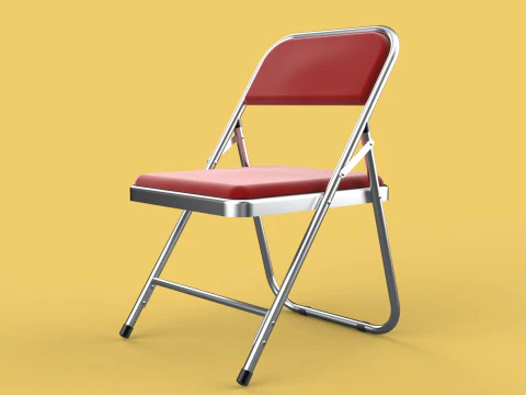 STANDARD FOLDING CHAIR METAL FOLDABLE EVENT SEAT FLIP STACKABLE 3D Model