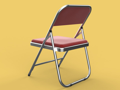 STANDARD FOLDING CHAIR METAL FOLDABLE EVENT SEAT FLIP STACKABLE Modèle 3D