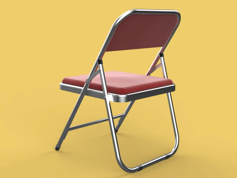 STANDARD FOLDING CHAIR METAL FOLDABLE EVENT SEAT FLIP STACKABLE 3D Model