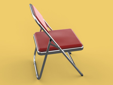 STANDARD FOLDING CHAIR METAL FOLDABLE EVENT SEAT FLIP STACKABLE Modèle 3D