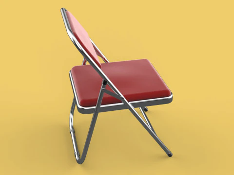 STANDARD FOLDING CHAIR METAL FOLDABLE EVENT SEAT FLIP STACKABLE 3D Model