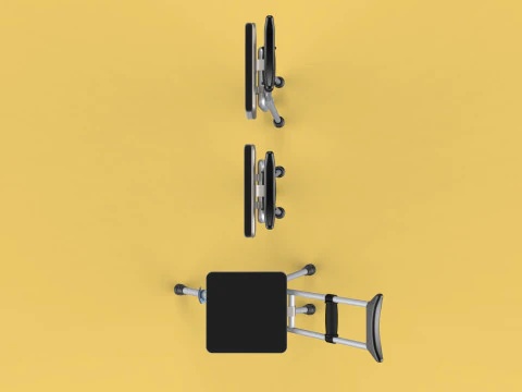 OMBRO ABAIXO DO OMBRO MULETA CADEIRA DOBR&Aacute;VEL ASSENTO BENGALA Modelo 3D