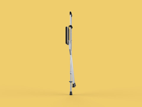 SHOULDER UNDERARM CRUTCH FOLDING CHAIR SEAT WALKING STICK CANE 3D Model
