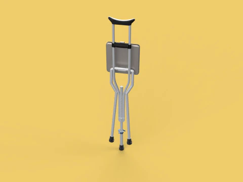 OMBRO ABAIXO DO OMBRO MULETA CADEIRA DOBR&Aacute;VEL ASSENTO BENGALA Modelo 3D