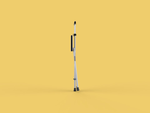 SHOULDER UNDERARM CRUTCH FOLDING CHAIR SEAT WALKING STICK CANE 3D Model