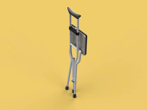 OMBRO ABAIXO DO OMBRO MULETA CADEIRA DOBR&Aacute;VEL ASSENTO BENGALA Modelo 3D