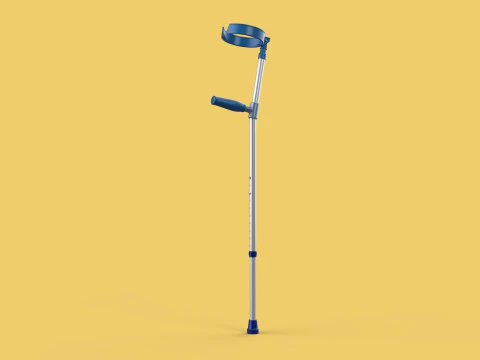 ANTEBRA&Ccedil;O MULETA COTOVELO BRA&Ccedil;O LOFSTRAND muletas bengala Modelo 3D