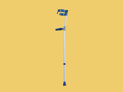 FOREARM CRUTCH ELBOW ARM LOFSTRAND CRUTCHES WALKING STICK CANE 3D-Modell
