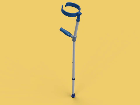ANTEBRA&Ccedil;O MULETA COTOVELO BRA&Ccedil;O LOFSTRAND muletas bengala Modelo 3D