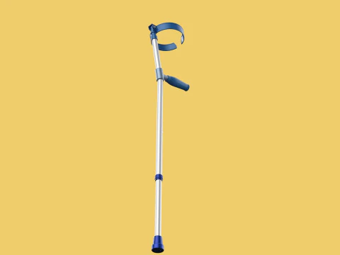 ANTEBRA&Ccedil;O MULETA COTOVELO BRA&Ccedil;O LOFSTRAND muletas bengala Modelo 3D