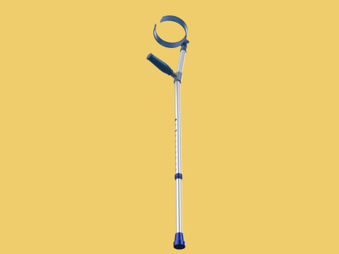 FOREARM CRUTCH ELBOW ARM LOFSTRAND CRUTCHES WALKING STICK CANE 3D-Modell