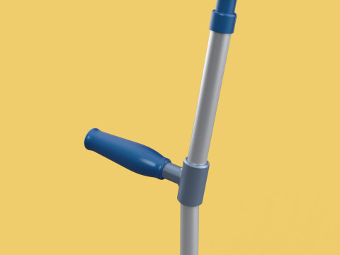 FOREARM CRUTCH ELBOW ARM LOFSTRAND CRUTCHES WALKING STICK CANE 3D-Modell