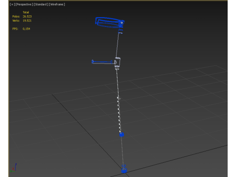 FOREARM CRUTCH ELBOW ARM LOFSTRAND CRUTCHES WALKING STICK CANE 3D-Modell