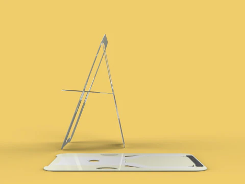 CADEIRA PLANA DOBR&Aacute;VEL DE MADEIRA SECRETA ASSENTO DOBR&Aacute;VEL MESA DE BANCO DOBR&Aacute;VEL Modelo 3D