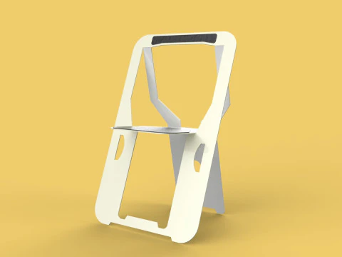 CADEIRA PLANA DOBR&Aacute;VEL DE MADEIRA SECRETA ASSENTO DOBR&Aacute;VEL MESA DE BANCO DOBR&Aacute;VEL Modelo 3D