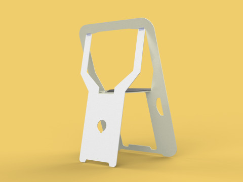 PLYWOOD FOLDABLE FLAT CHAIR SECRET FOLDING SEAT FOLD STOOL TABLE Modelo 3D