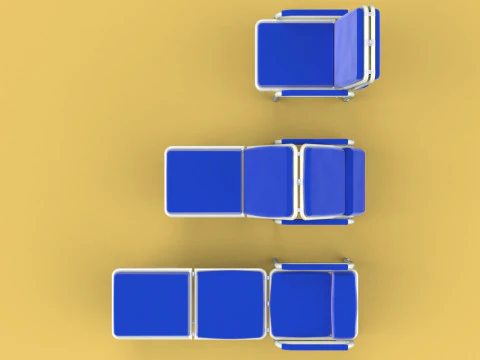 FOLDING ATTENDANT CHAIR TRANSFUSION WAITING BLOOD DONOR CUM BED 3D Model