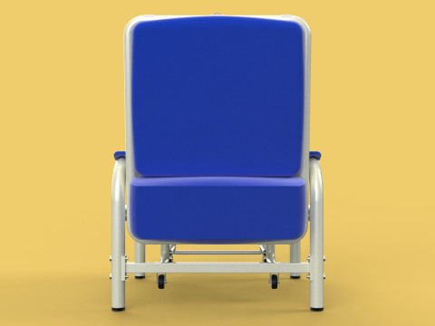 FOLDING ATTENDANT CHAIR TRANSFUSION WAITING BLOOD DONOR CUM BED 3D 모델