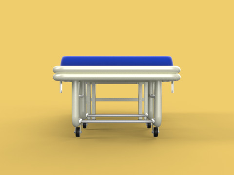 FOLDING ATTENDANT CHAIR TRANSFUSION WAITING BLOOD DONOR CUM BED 3D 모델