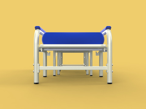 FOLDING ATTENDANT CHAIR TRANSFUSION WAITING BLOOD DONOR CUM BED 3D 모델
