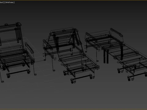 HOSPITAL ROOM ACCOMPANY CHAIR PATIENT FOLDABLE NURSING CHAIR BED 3D Model