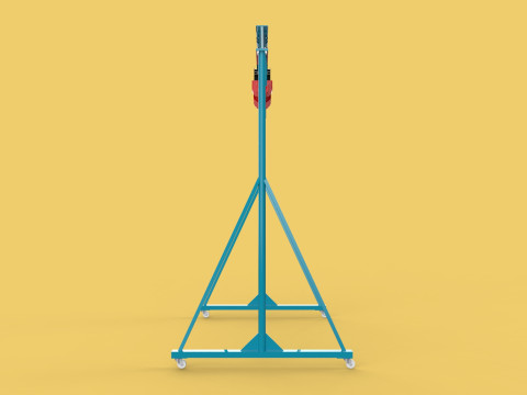 PORTABLE GANTRY CRANE MOBILE LIFTER GIRDER OVERHEAD BRIDGE HOIST Modelo 3D